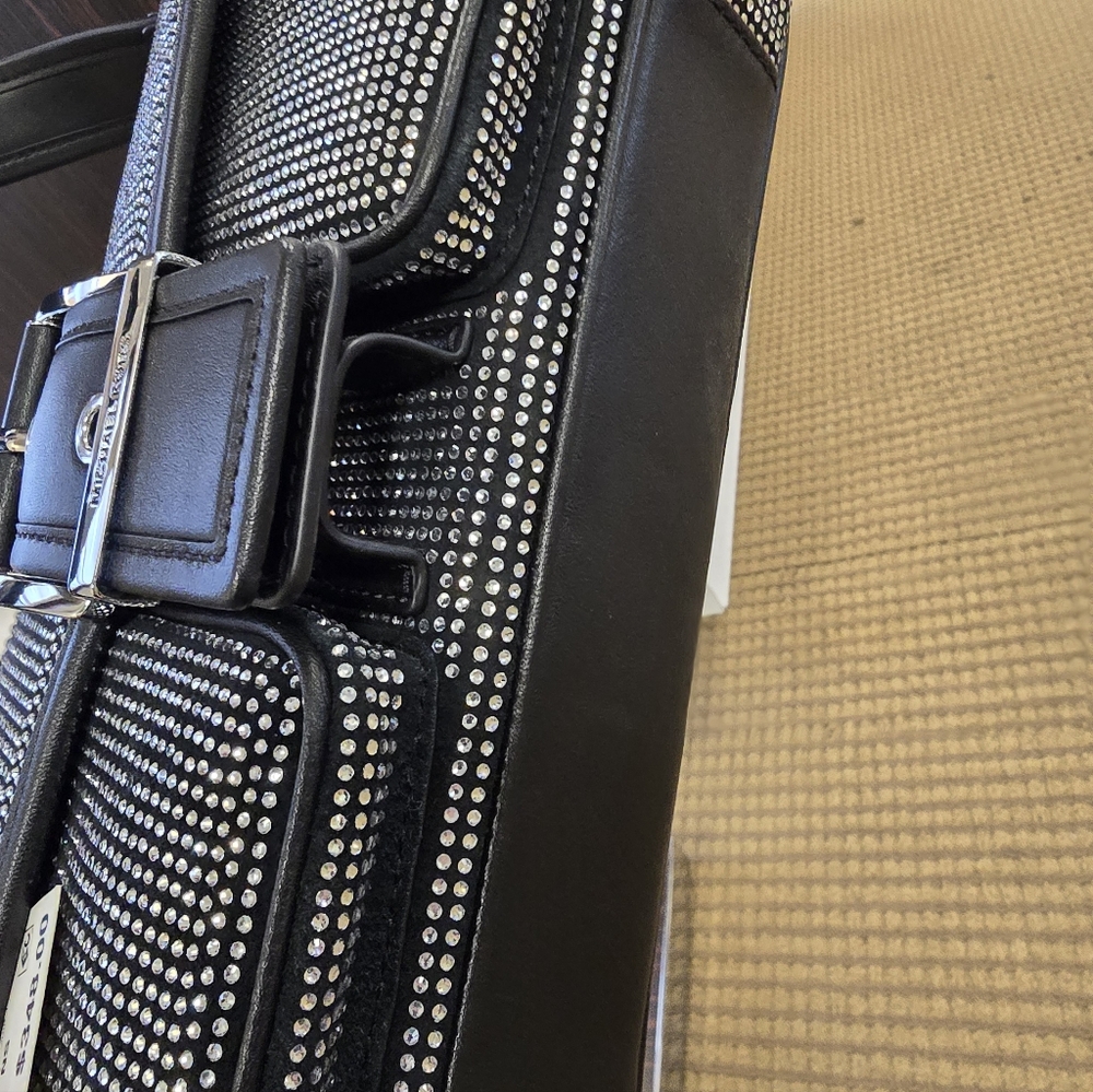 Michael Kors Black and Silver Shoulder Bag - Picture 5 of 7